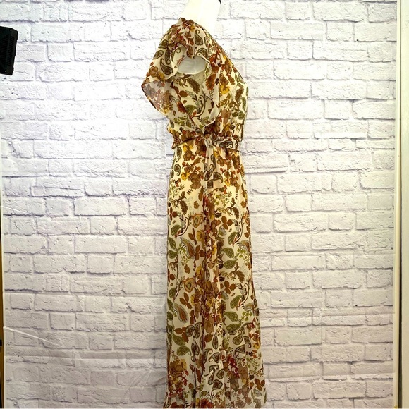 Drew by Anthropologie Floral Wrap Maxi Dress     Size Small - Picture 5 of 12